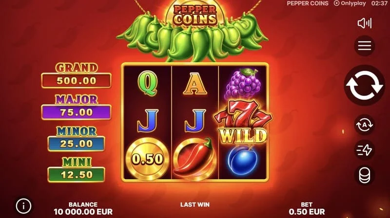 Pepper Coins - Wild-Symbol auf den Walzen